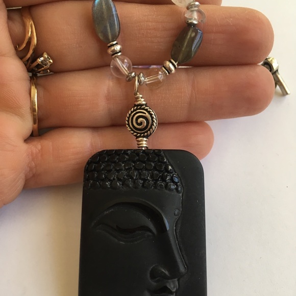 Gemstone Buddha Yoga Neck 📿 - Picture 7 of 7